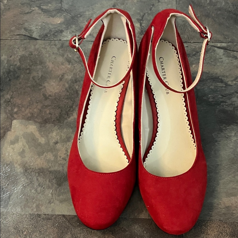 Charter Club Red Heeled Shoes